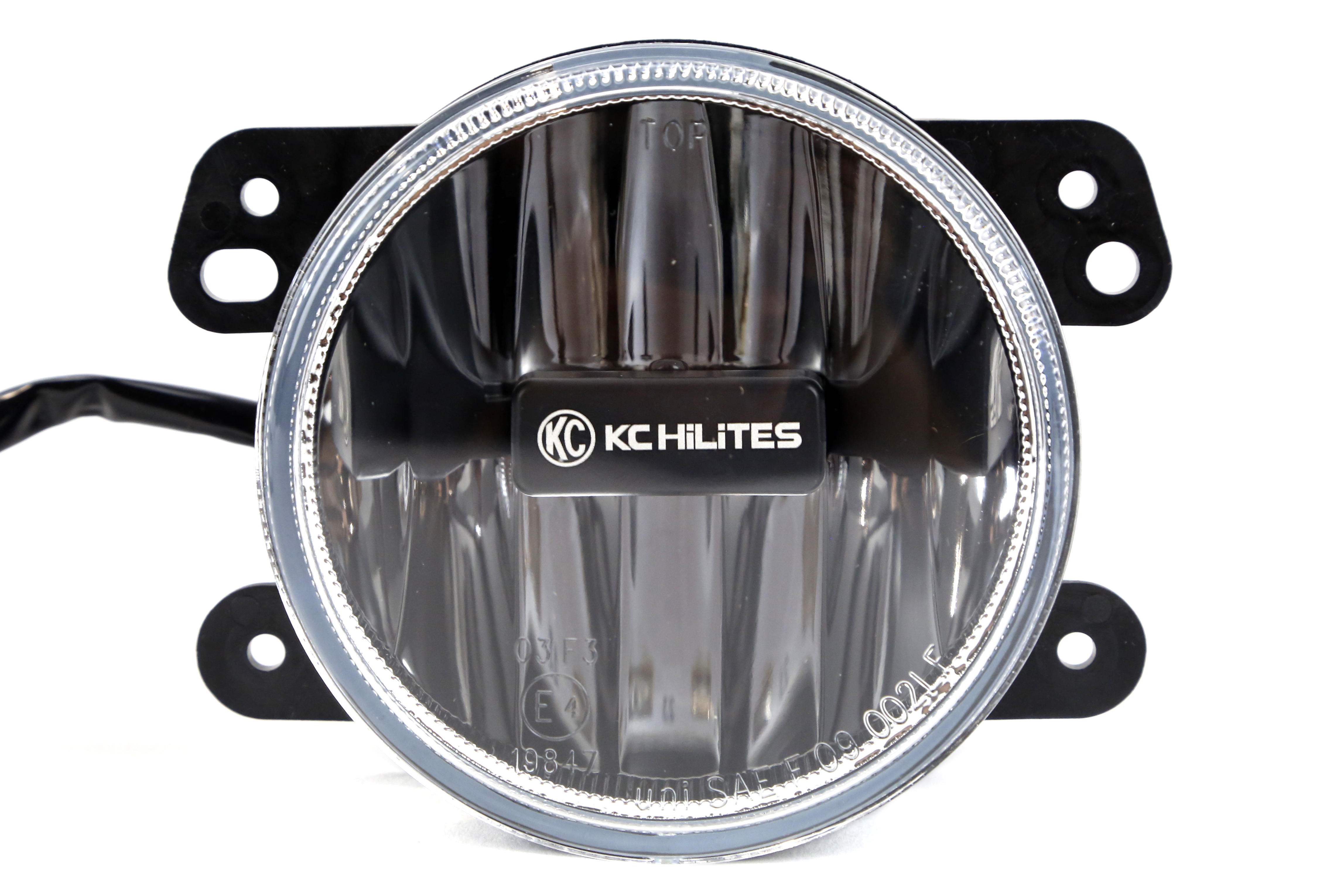 KC HiLiTES 4in Gravity LED Fog Light, Single - Clear  - JK 2010+