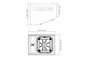 Kicker 12in L7 2 ohm Loaded Enclosure 