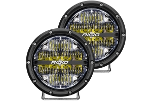 Rigid Industries 360-Series 6in LED Off-Road Drive Fog Lights, White - Pair