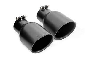 Rough Country Dual Outlet Performance Exhaust System - Black  - JK 3.6L and 3.8L Only