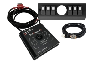 sPOD SourceLT w/Opening 2 1/16in for AeroForce Gauge and Amber LED Switch Panel - JK 09-18
