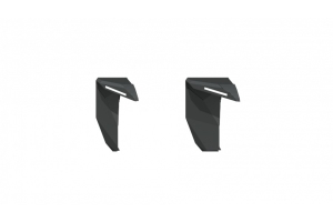 Road Armor Stealth Wide Front Fender Flares w/ LED DRL - Texture Black - JT/JL