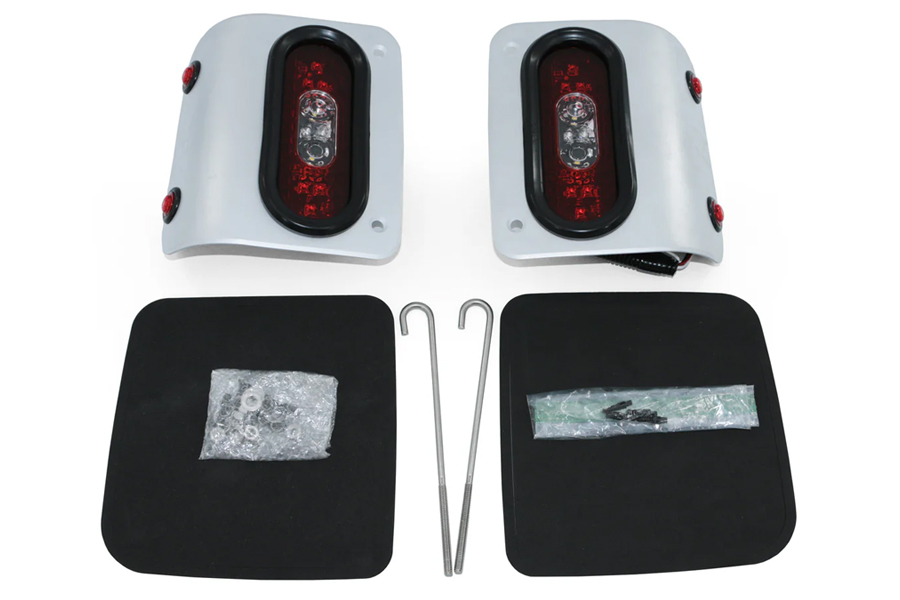 Combat Off Road Tail Gunner LED Tail Lights - Raw - JL
