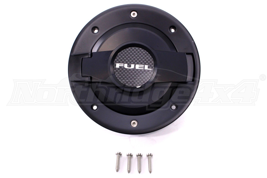 Drake Off Road Fuel Door Assembly All Black Jeep Rubicon 2007 2018 Jp 190004 Black Northridge4x4