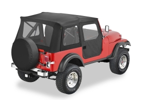 Bestop Supertop Classic Squareback Soft Top - Black Crush - CJ5 1976-83