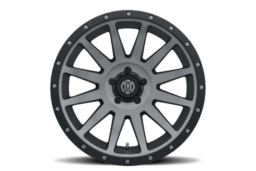 Icon Vehicle Dynamics Compression Wheel Titanium, 20x10 5x5 - JT/JL/JK