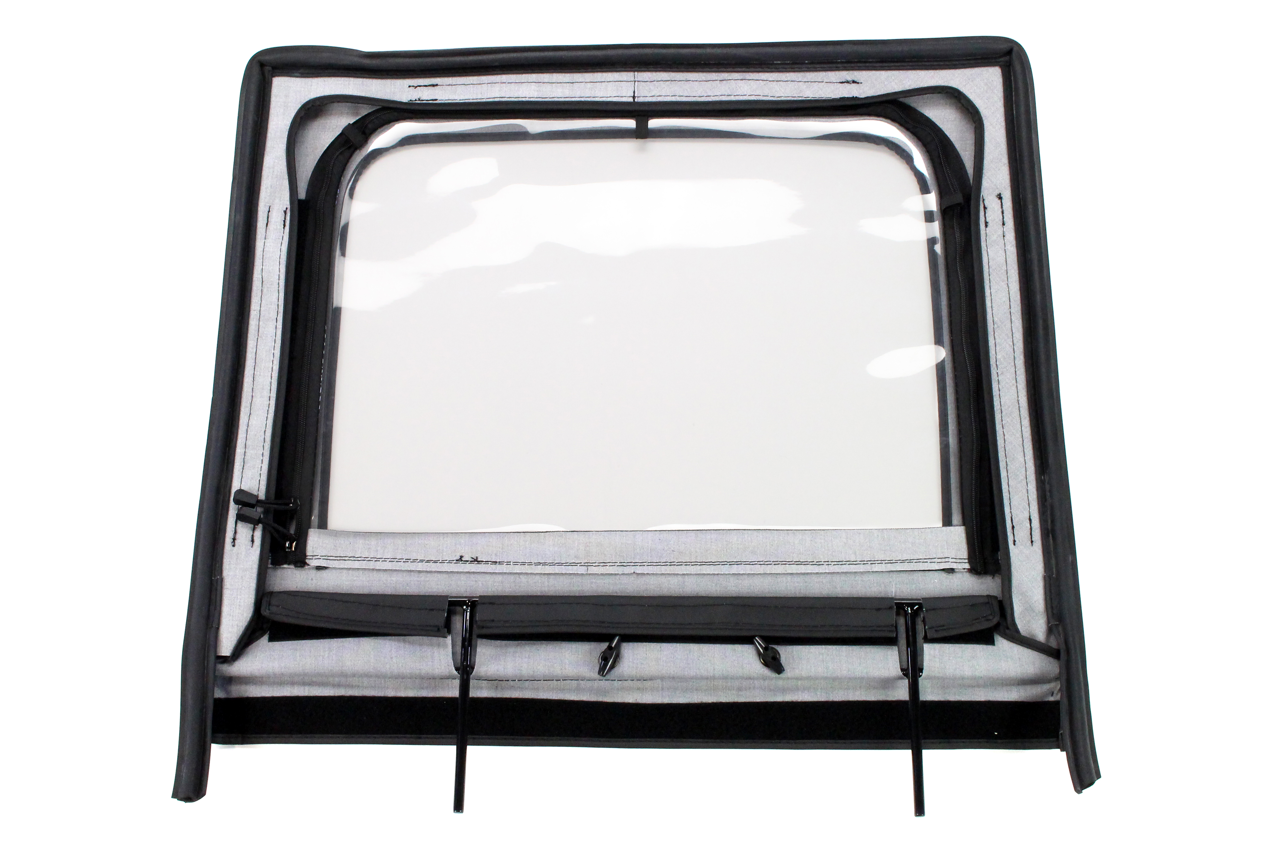 Rugged Ridge Rear Upper Soft Doors Diamond Black - JK 4DR