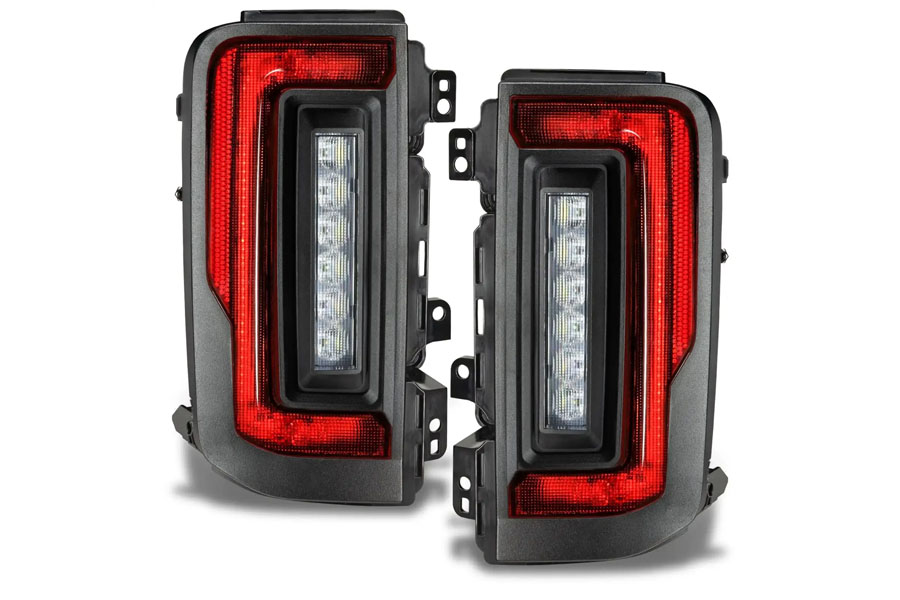 Oracle V2 Flush Mount LED Tail Lights w/ Standard Red Lens - Factory Halogen Tail Lights - Bronco 2021+