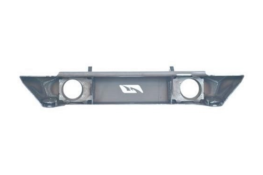 Motobilt Hatchet Series Front Bumper w/ Fog Light Cut Outs - Bare Steel  - JK 