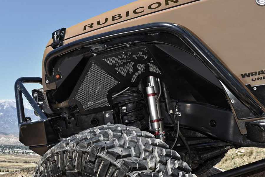 Poison Spyder Front Vented Inner Fenders - Black - JK