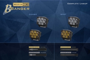 Morimoto BigBanger HXB LED Pod, Amber DRL, Spot, White, Each
