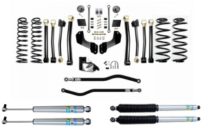 EVO Manufacturing 4.5in Enforcer Overland PLUS Stage 4 Lift Kit w/ Bilstein Shocks - JL 4Dr Diesel 