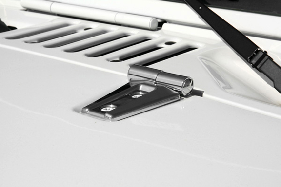 Putco Hood Hinge Covers - Chrome - JK 4dr
