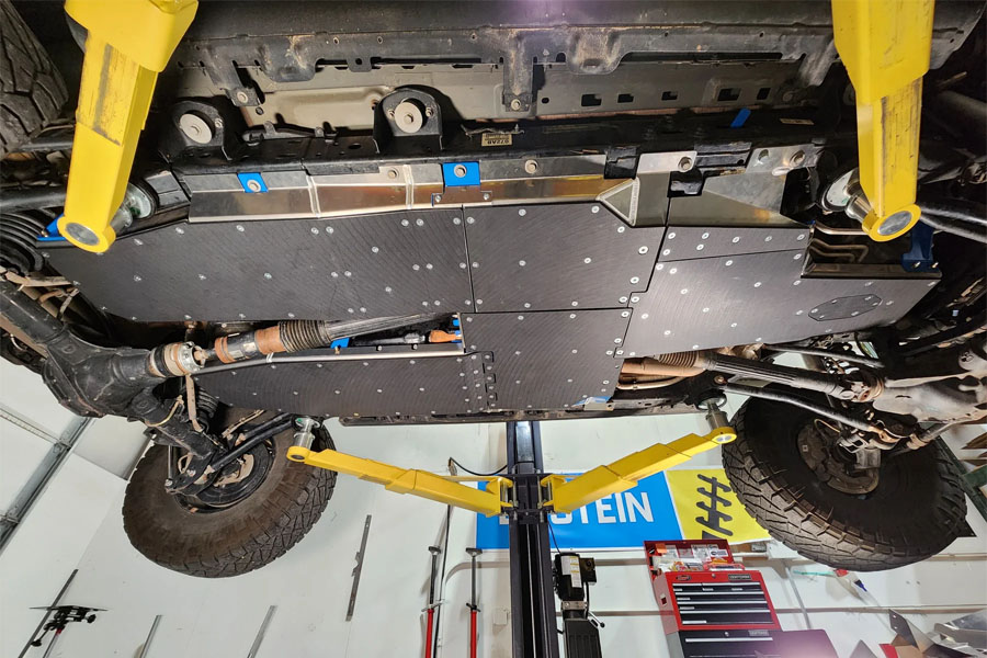 Next Venture Motorsports Aluminum Belly Skids - Bare - JL 4XE
