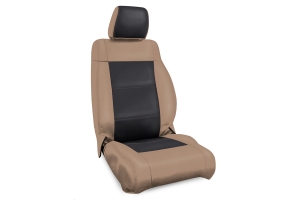 PRP Front Seat Covers, Pair, Black/Tan - JK 2007-10