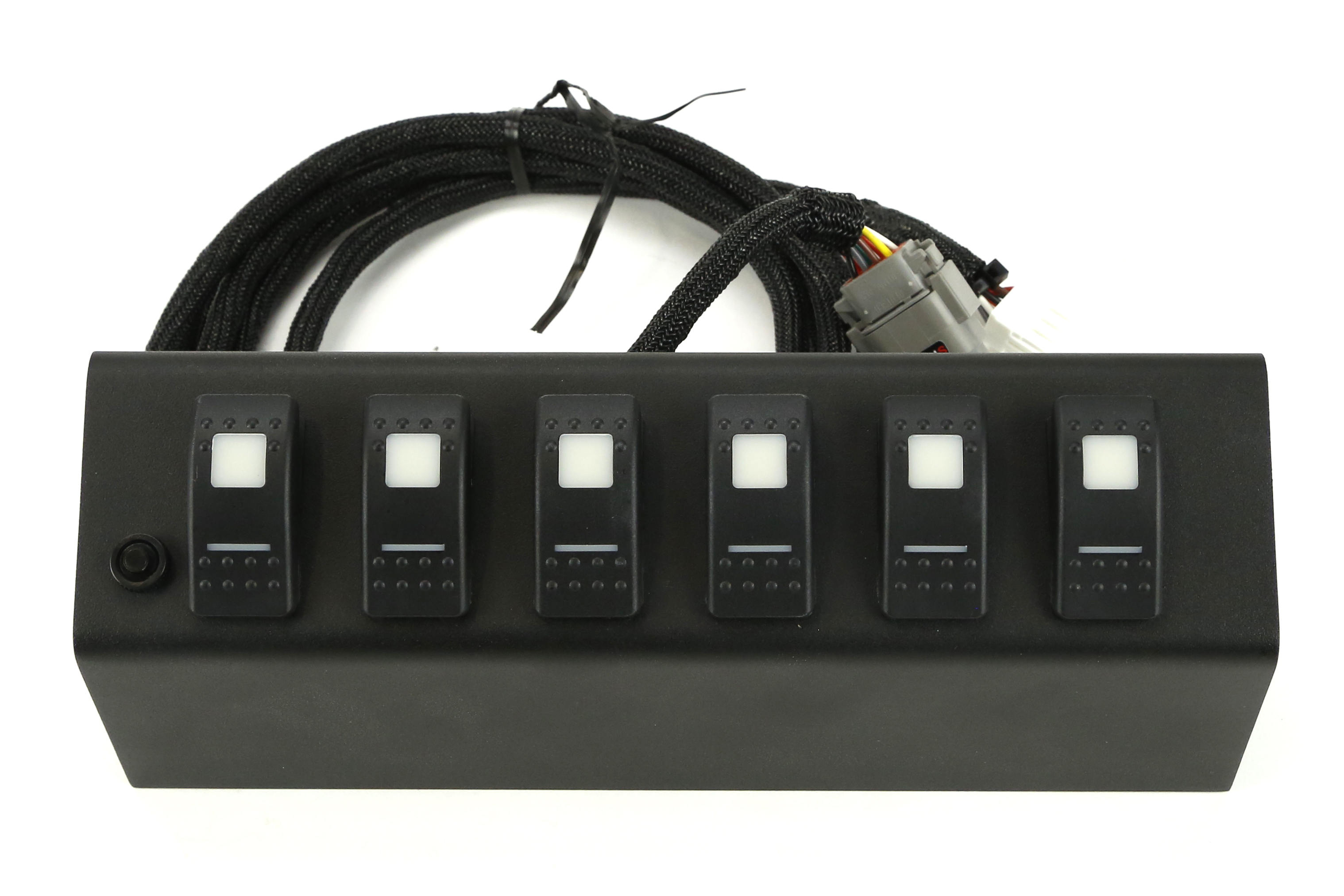 sPOD 6 Switch System with double LED light Contura rocker switches & Source System Blue - JK