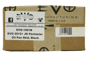 Evo Manufacturing Oil Pan Skid Black - JK 2012+