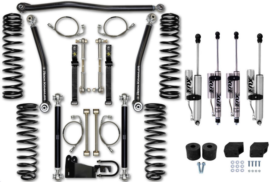 Rock Krawler 2.5in Max Travel Lift Kit W/ Shocks - JK 2dr