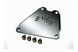 EVO Manufacturing Transmisson and Oil Connection Skid Black - JK 2007-11