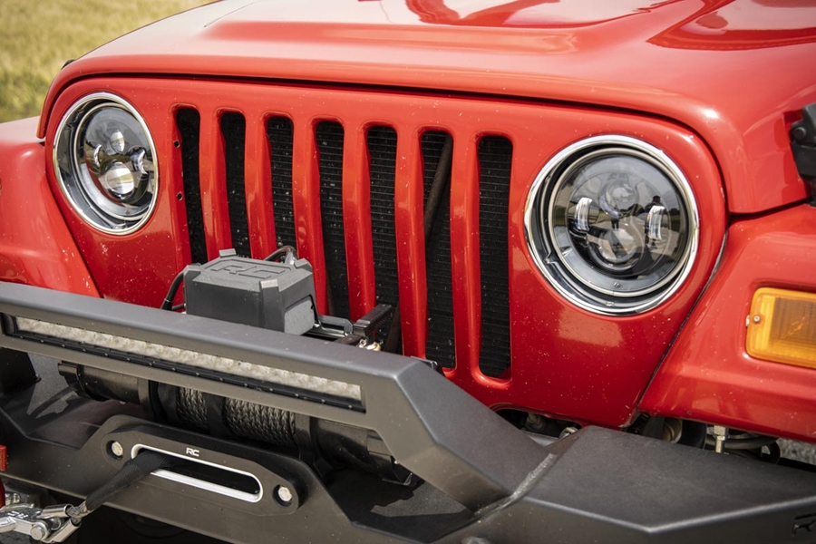 Rough Country 7in LED Projection Headlights  - JK/TJ