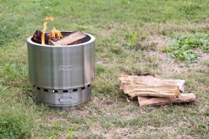 Rough Country Stainless-Steel Smokeless Fire Pit w/ Carry Bag