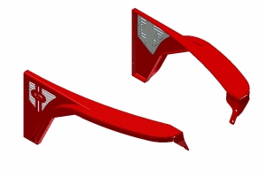 Motobilt 2in Front Flat Fenders - No Inner Fenders - TJ