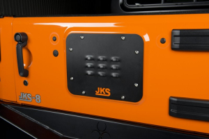 JKS Louvered Tailgate Vent Cover Black - JK