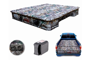 AirBedz Mid-Size 5-5.5ft Short Bed Air Mattress w/ Air Pump and Tailgate Extension Mattress - Camo