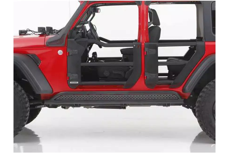 Go Rhino Frame Mount Sliders - Black - JL 4Dr