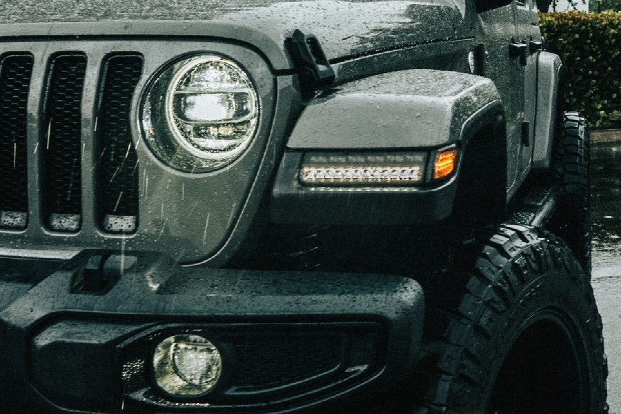 RECON Fender LED Light OLED DRL, Smoked Lens - JL
