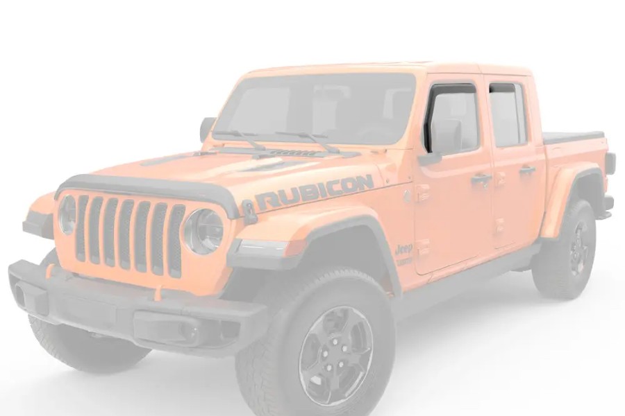 EGR USA In-Channel Window Visors, Front and Rear Set, Dark Smoke  - JT/JL