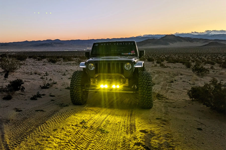 Next Venture Motorsports Ultimate Clearance 3in Frame Chop Front Bumper w/ LED Mount & 5in Stinger - JL/JT/JK