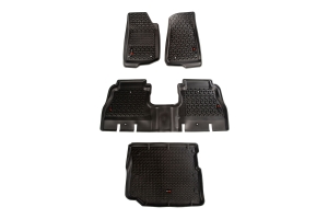 Rugged Ridge Floor Liner Kit, Black - JL 4Dr