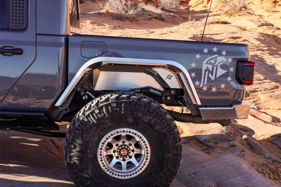 Next Venture Motorsports Aluminum Rear Inner Fender Liners - Anti-Rock Compatible - JT 3.6L