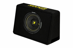 Kicker CompC Thin Profile 10-Inch Subwoofer Enclosure 