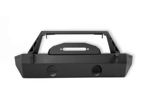 DV8 Offroad FS-25 Stubby Front Bumper w/ Plated Bull Bar - JT/JL/JK