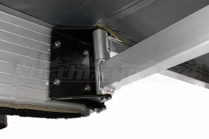 Overland Vehicle Systems Nomadic 270-Degree Awning, Dark Gray w/Black Transit Cover, Passenger Side