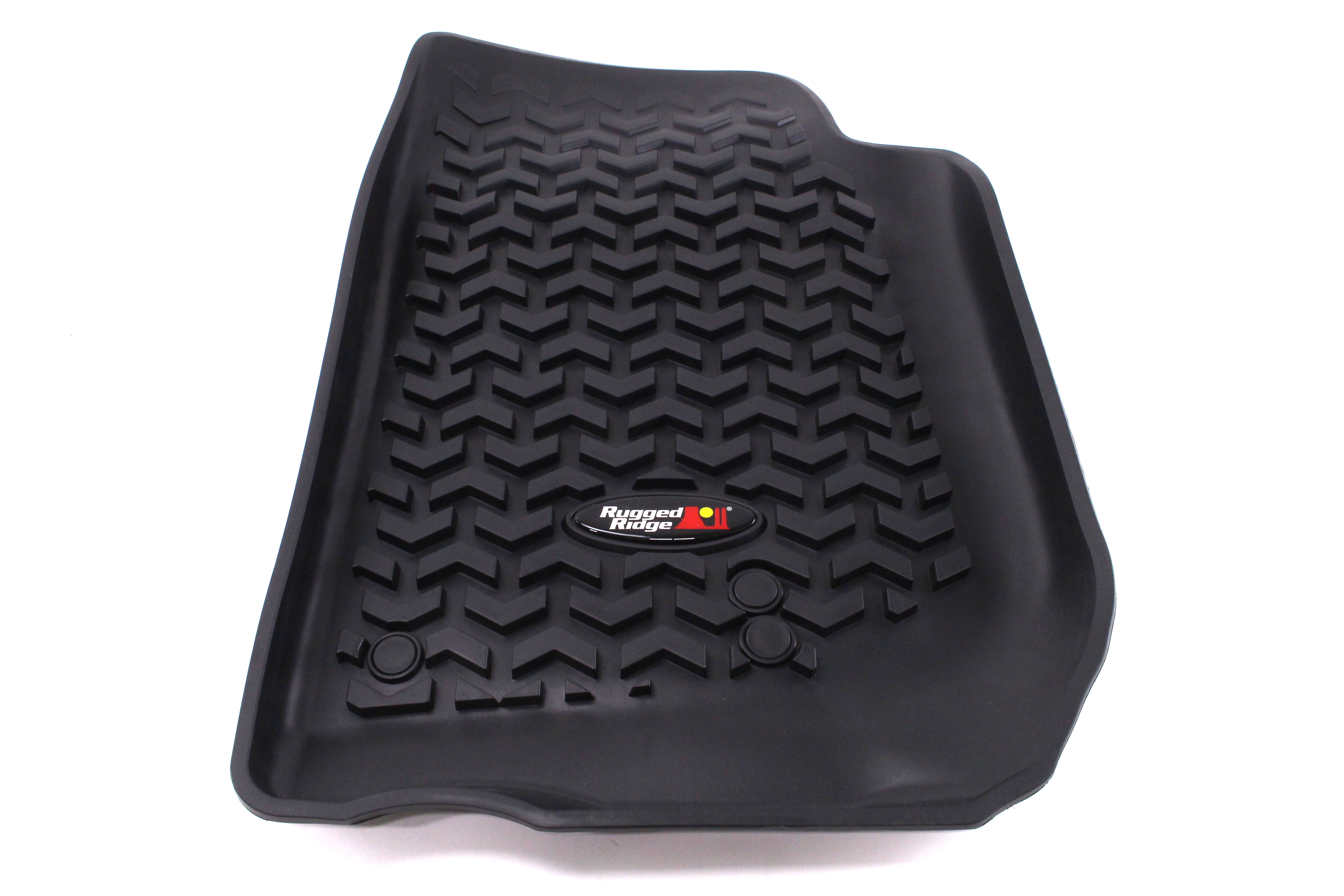 Rugged Ridge Front Floor Liners Black - JK