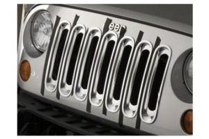 Mopar Grille Inserts - Chrome - JK