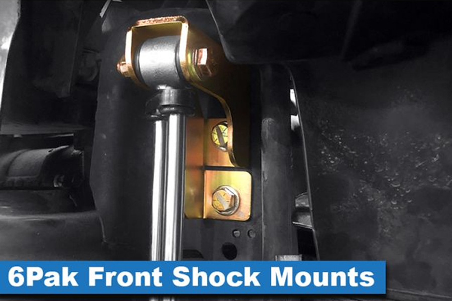 MetalCloak 6Pak Front Shock Mount Kit   - JK