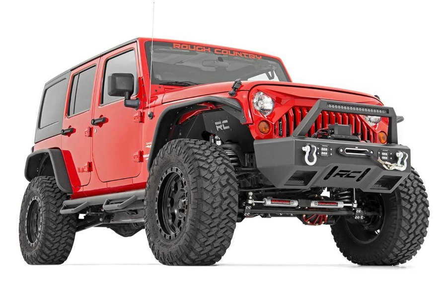 Rough Country Tubular Front Fender Flare Set - JK