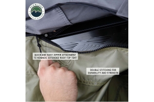 Overland Vehicle Systems Nomadic 3 Roof Top Tent Annex, Green Base With Black Floor & Travel Cover