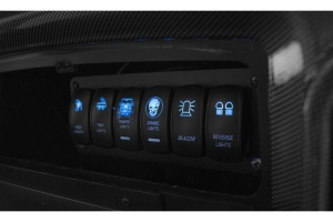 Race Sport Lighting Rocker Style 2-Port USB Charge Panel Switch w/ Blue Radiance