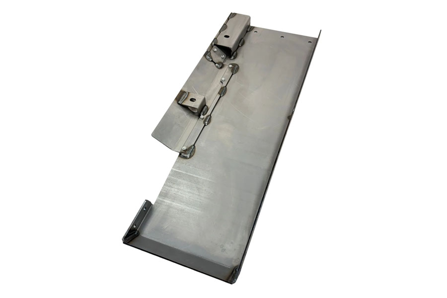 Clayton Off Road Exhaust/Resonator Skid Plate Only - Bare - JL