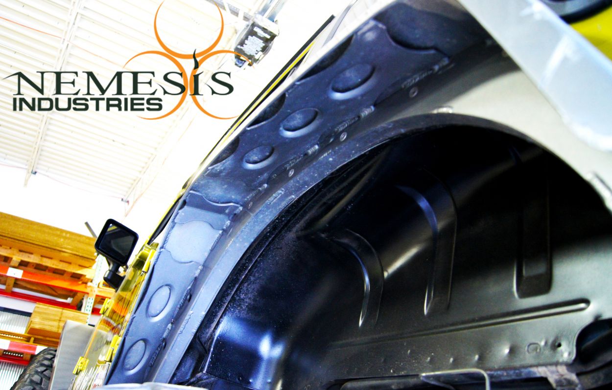 Nemesis Industries Notorious Rear Flare w/Skeletos, Semi Gloss Black Powder Coating Aluminum - JK