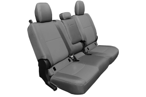 Bartact Tactical Series Rear Bench Seat Cover w/ Fold Down Arm Rest - Graphite/Graphite - JT