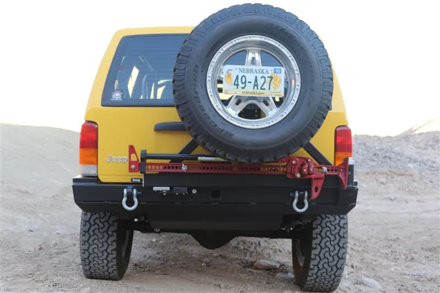 Rock Hard 4x4 Patriot Series Rear Bumper w/ Tire Carrier - XJ