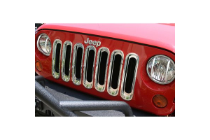 Rugged Ridge Grille Inserts Chrome - JK