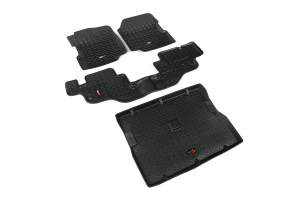 Rugged Ridge Floor Liner Kit, Black - CJ/YJ