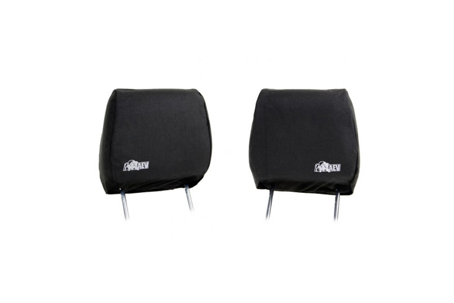 Jeep JK 2011+ AEV CORDURA Front Headrest Covers Black Jeep Rubicon